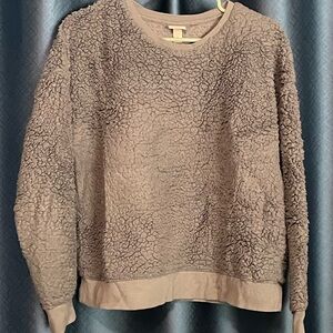 a new day Women's Sherpa Crew Neck Sweater in blue